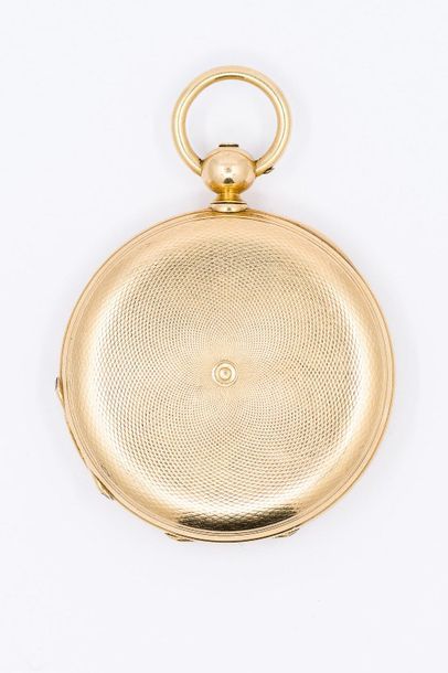 Soap watch 
in 750° yellow gold chronometer...