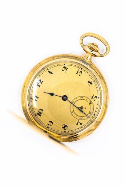 WATCH soap bar in 750° yellow gold, seconds...