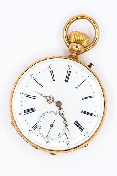 GENEVA
Pocket watch in 750° yellow gold,...