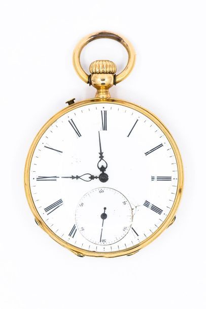 E ALLEGRE in Toulon 
Pocket watch in 750°...
