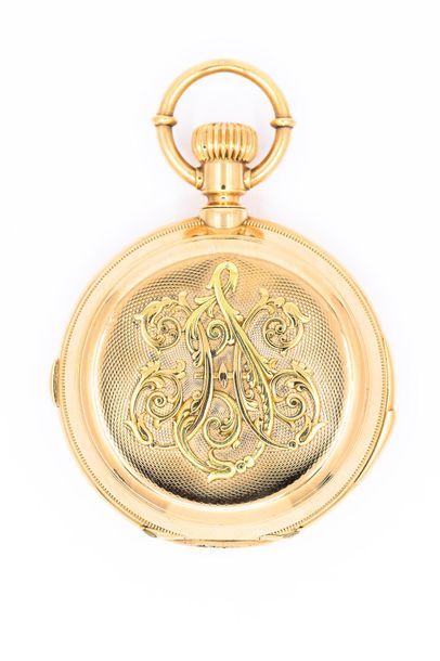 IMPORTANT Soapette WATCH in 750° yellow gold,...