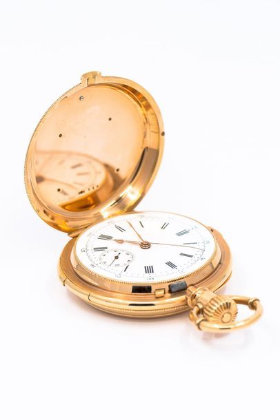 IMPORTANT Soapette WATCH in 750° yellow gold,...