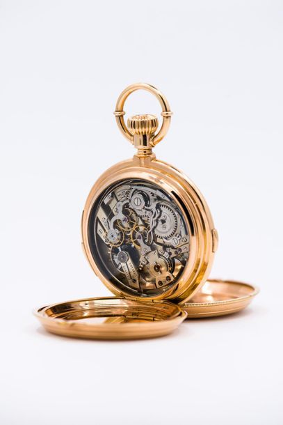IMPORTANT Soapette WATCH in 750° yellow gold,...