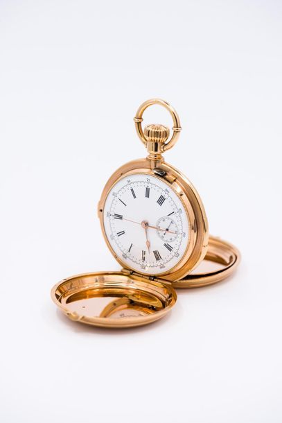 IMPORTANT Soapette WATCH in 750° yellow gold,...