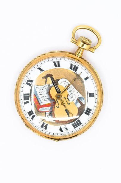 ZENITH
Pocket watch in 750° yellow gold,...