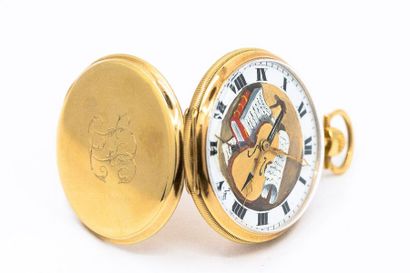 ZENITH
Pocket watch in 750° yellow gold,...