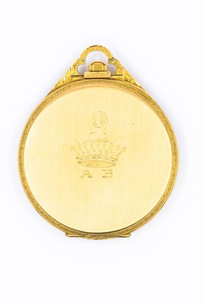 Smocking WATCH in finely chiselled 750° yellow...