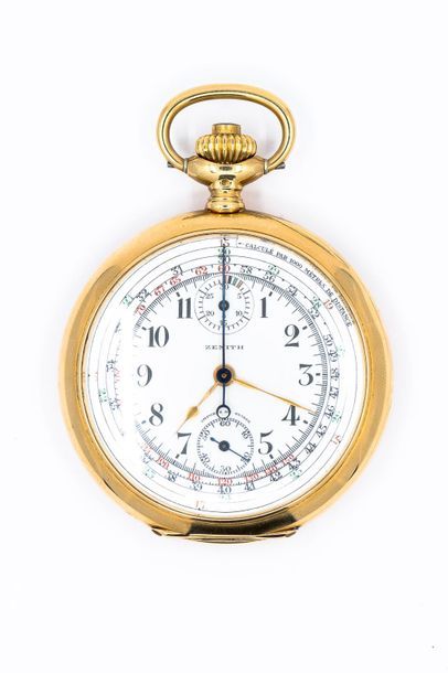 ZENITH 
Pocket watch in 750° yellow gold,...