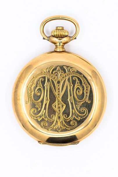 ZENITH 
Pocket watch in 750° yellow gold,...