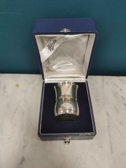 HENIN Silver timpani in its box, minerva...