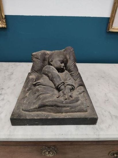 BRONZE sur socle en marbre représentant un...