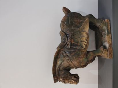 IMPORTANT Sculpture in hard stone representing...
