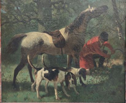 Nicolas MOREAU 
Oil on canvas depicting the...