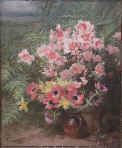 François RIVOIRE (1842-1919)
Bouquet of flowers
Oil...