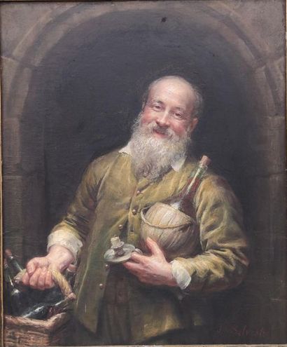 Joseph Noël SYLVESTRE (1847-1926) 
The wine...
