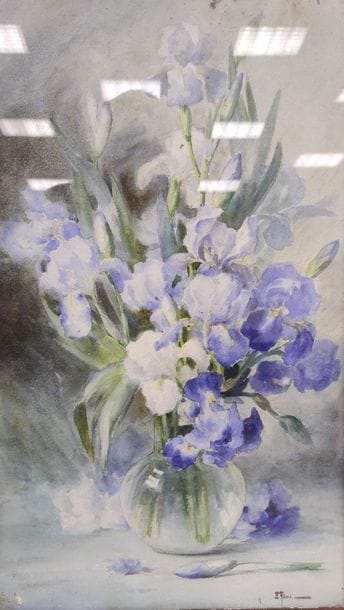 Ernest FILLARD (1868-1933) Bouquet of iris
Watercolour/framed...