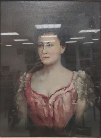 C LEFEVRE 1899
Oil on canvas 
Female bust...