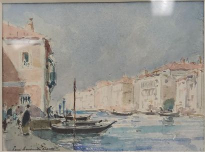 Paul Emile LECOMTE (1877-1950)
Venice
Watercolour...
