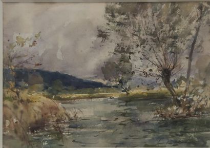 Paul Emile LECOMTE (1877-1950)
Les Dombes
Watercolour...