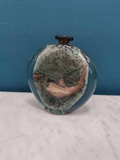 Michelle LUZORO (1949)
Vase soliflore à décors...