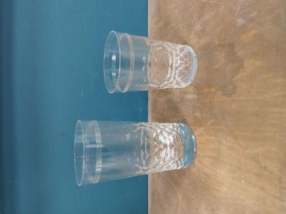 BACCARAT 
Six orangeade glasses and six cut...