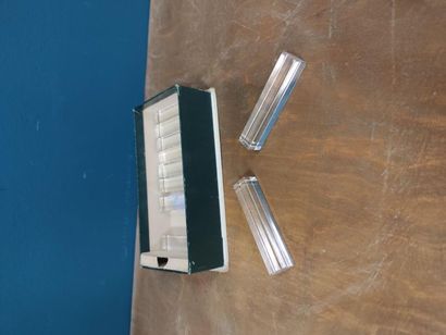 BACCARAT 
Set of ten crystal knife holde...
