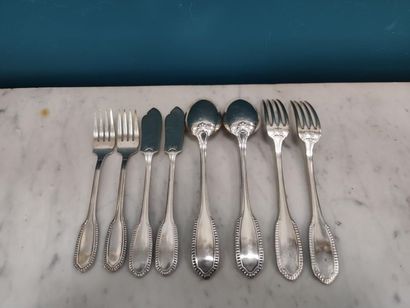 Housewife's part in silver-plated metal,...