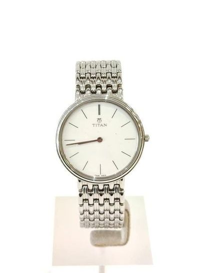 TITAN
Wrist watch, round stainless steel...