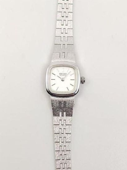 SEIKO
Ladies' wristwatch, square steel case...