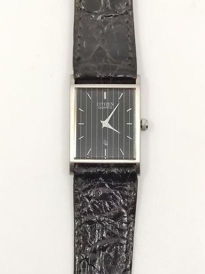 CITIZEN 
Bracelet watch, rectangular stainless...