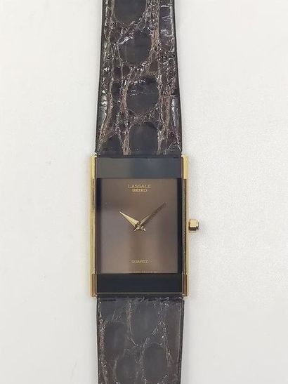 SEIKO LASSALLE
Wristwatch, rectangular case...