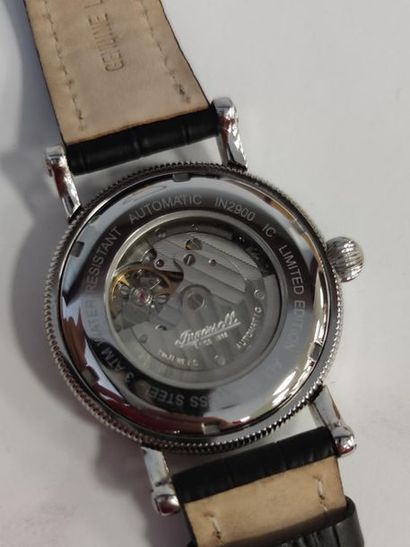 INGERSOLL
Wrist watch, round stainless steel...