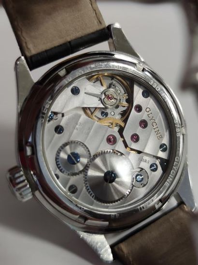 GLYCINE
Bracelet watch, 44mm round stainless...