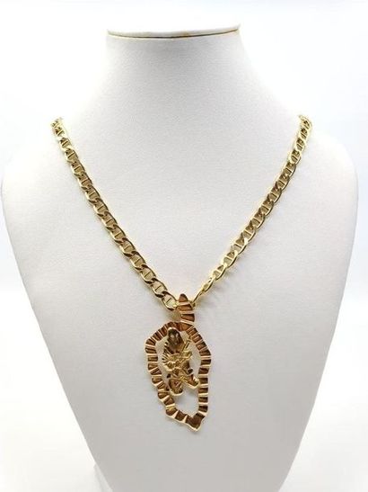 CHAIN in yellow gold 750° accompanied by...