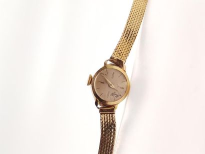 MILL
Wristwatch in 750° yellow gold, round...