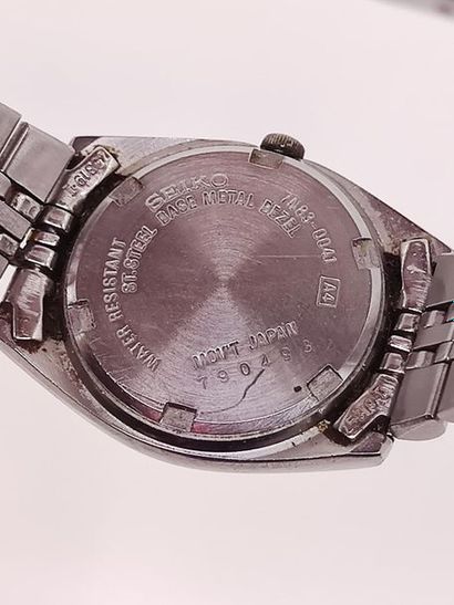 SEIKO
Two-tone steel bracelet watch, white...