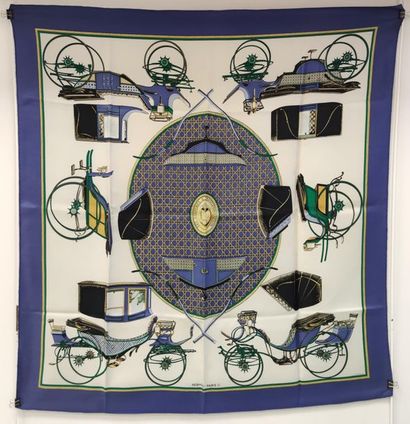 HERMES
silk twill square titled 