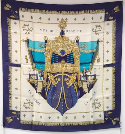 HERMES
Square in silk twill titled 