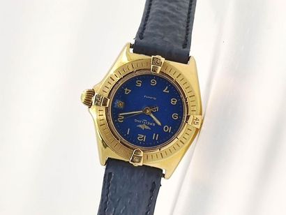 BREITLING
Bracelet watch, 750° yellow gold...