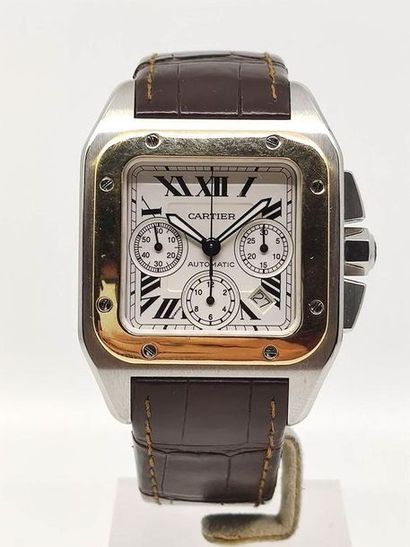 CARTIER Santos 100
Wristwatch, square case...