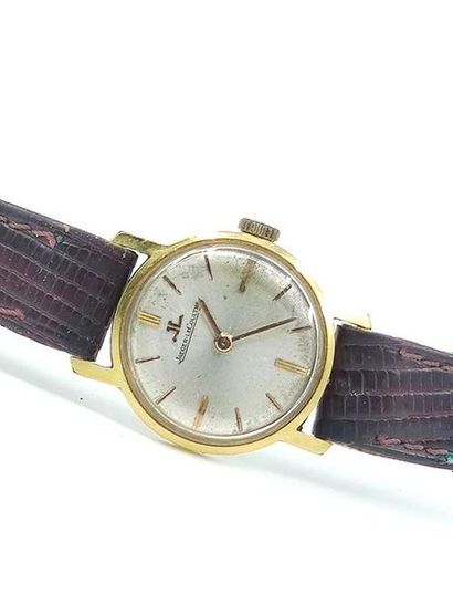 JAEGER LECOULTRE 
Watch with round gold-plated...