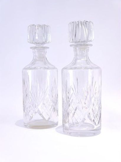 CRISTALLERIE DE LORAINNE
TWO white crystal...
