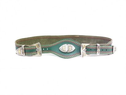 CEINTURE en cuir verte double attache
Taille...