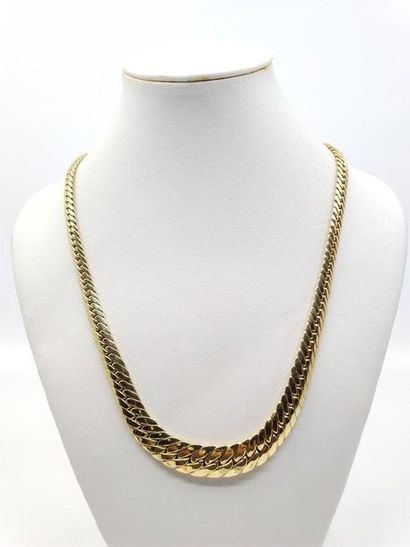 NECKLACE in yellow gold 750° palm leaf 
Weight:...