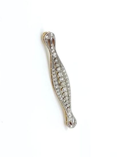 TRAVAIL Français
Two-tone 750 gold brooch...