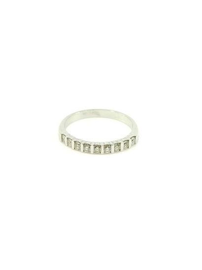 HALF ALLIANCE in 750° white gold, decorated...