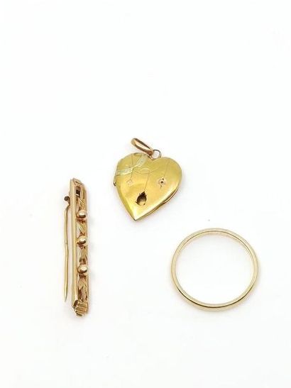 LOT of 750 ° yellow gold debris including...