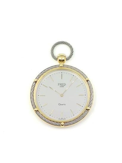 FRED 
Gusset watch in 750° yellow gold and...