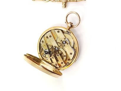 E BERUSI
Neck watch in 750° yellow gold,...