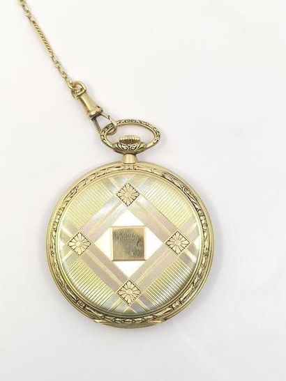 AURORE 
Tuxedo watch in 750° gold, double...